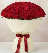 Букет 101 Красная роза Милано в Ольгинка
