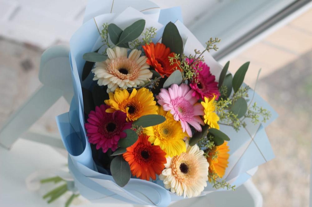 Букет цветов из: Герберы в Ольгинка