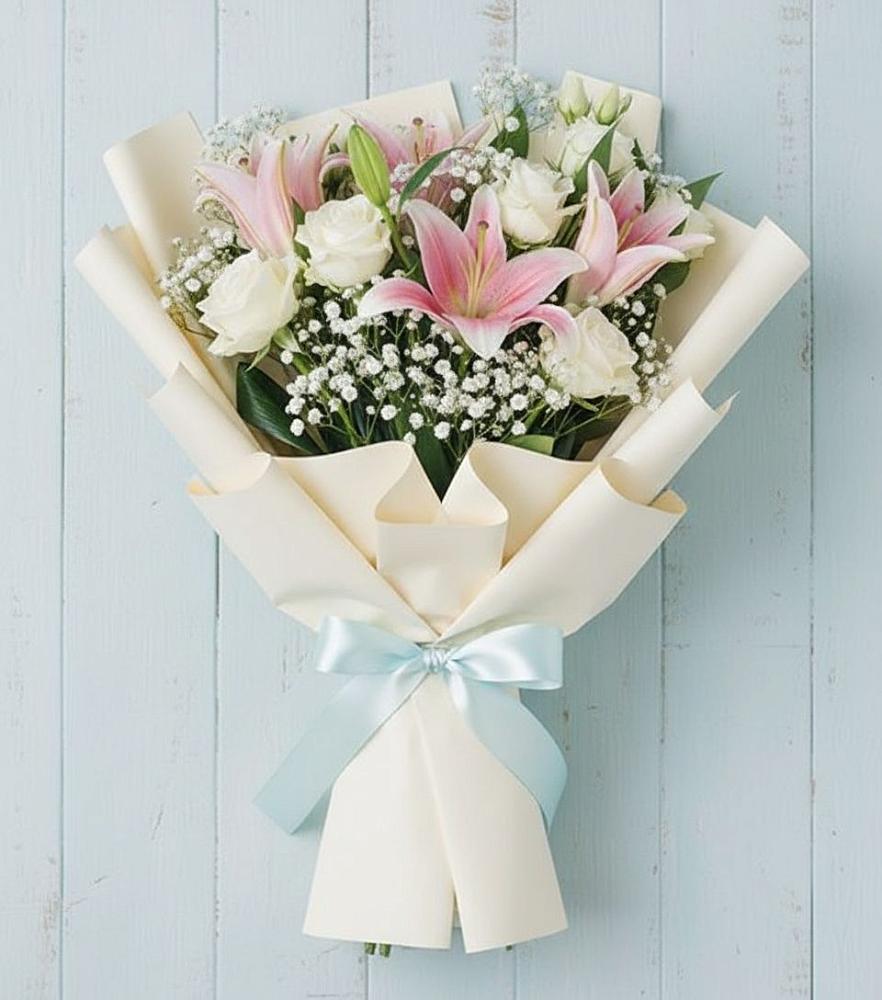 Букет цветов из: Лилии в Ольгинка