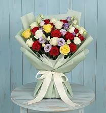 Букет цветов из:  Розы в Ольгинка