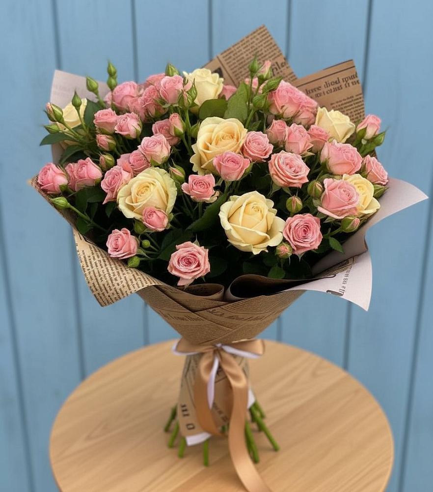 Букет цветов из: Розы в Ольгинка