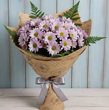 Букет цветов из:  Хризантемы #REPLACE_PRED# Ольгинка