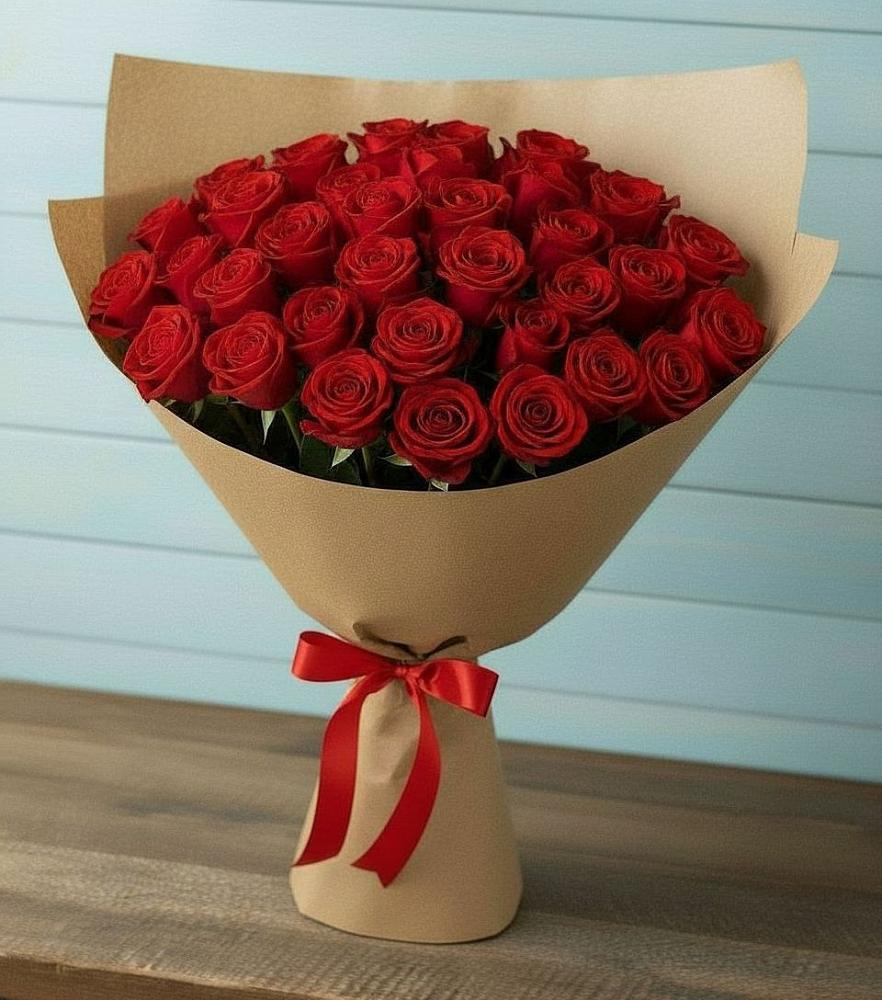 Букет Красные розы Милано в Ольгинка