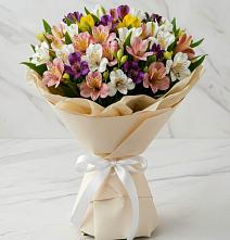 Букет цветов из:  Альстромерии #REPLACE_PRED# Ольгинка