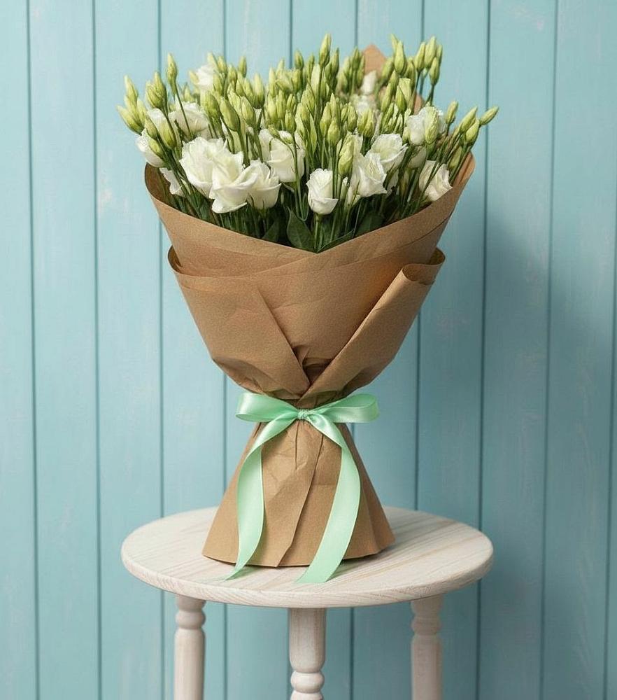 Букет цветов из: Лизиантусы в Ольгинка