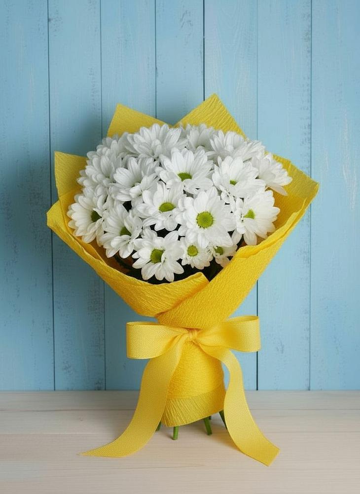 Букет цветов из: Хризантемы в Ольгинка