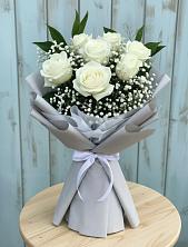 Букет цветов из:  Розы в Ольгинка