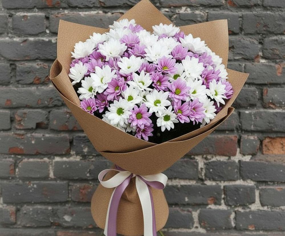 Букет цветов из: Хризантемы в Ольгинка