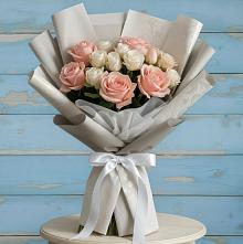 Букет цветов из:  Розы #REPLACE_PRED# Ольгинка