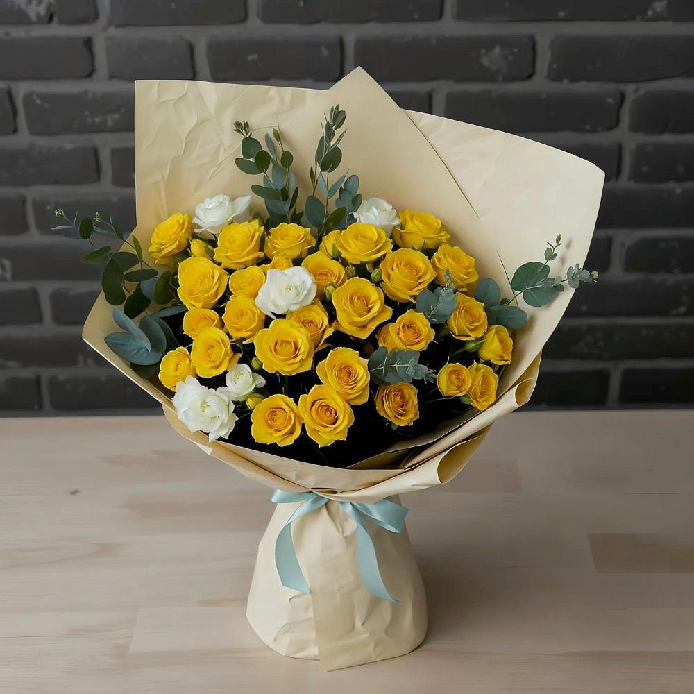 Букет цветов из: Розы в Ольгинка