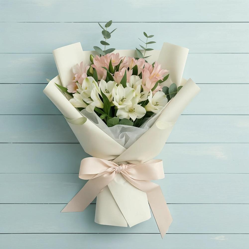 Букет цветов из: Альстромерии в Ольгинка