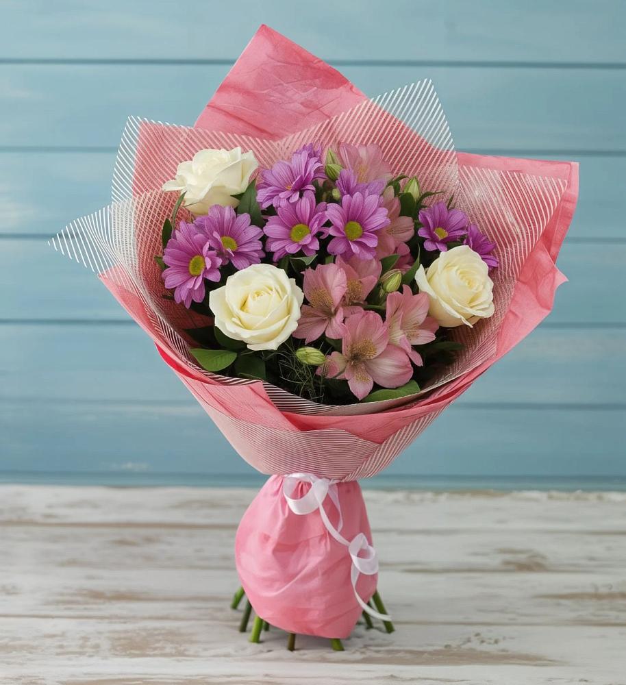 Букет цветов из: Герберы в Ольгинка