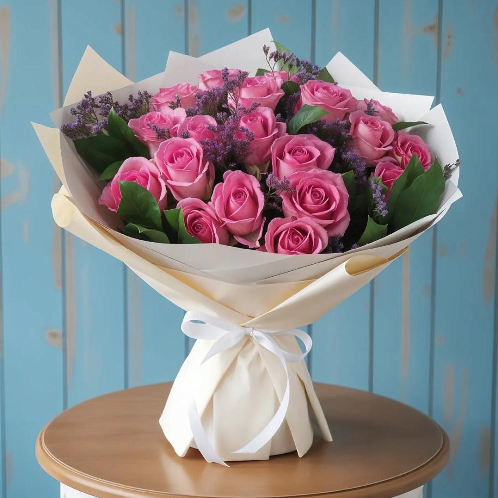 Букет цветов из: Розы в Ольгинка