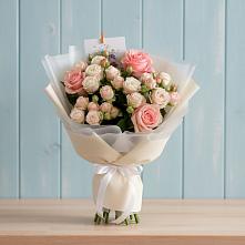 Букет цветов из:  Розы #REPLACE_PRED# Ольгинка